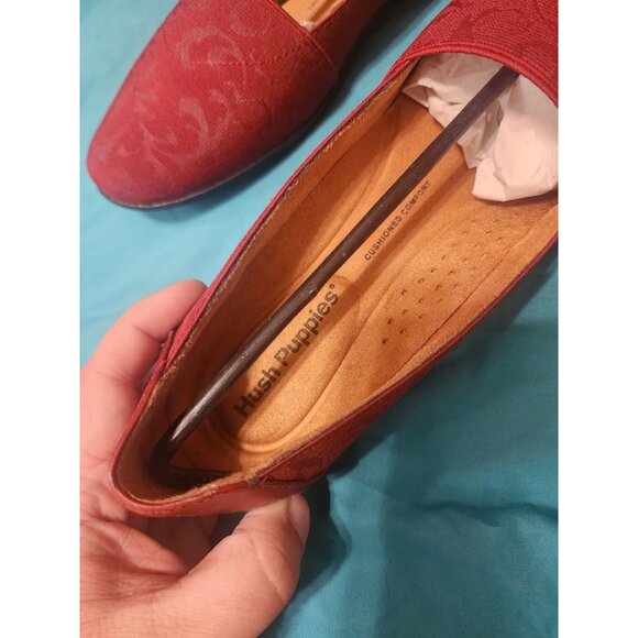 Hush Puppies Red Floral Flats Size 8 NWT - Picture 6 of 7